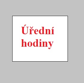 Změna úředních hodin